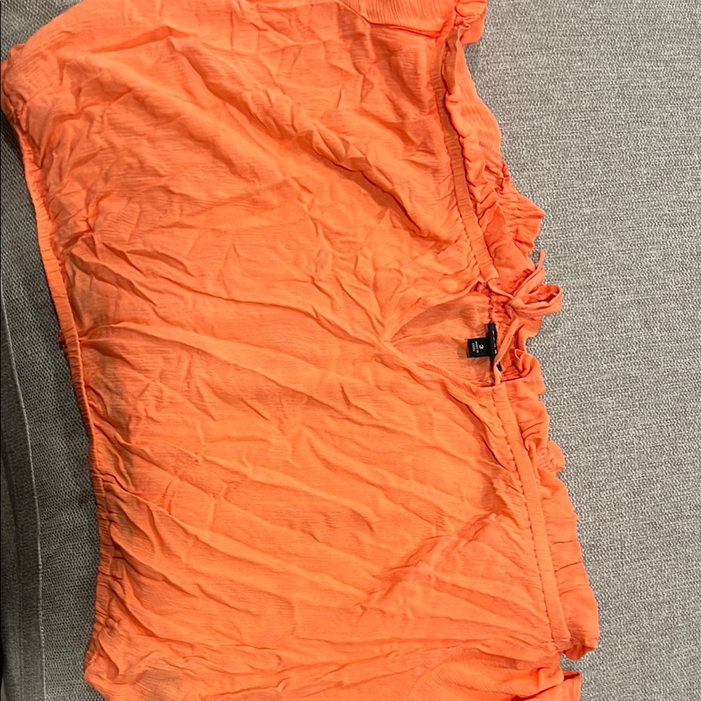 Torrid Salmon Ruffle Crop Top - 3X